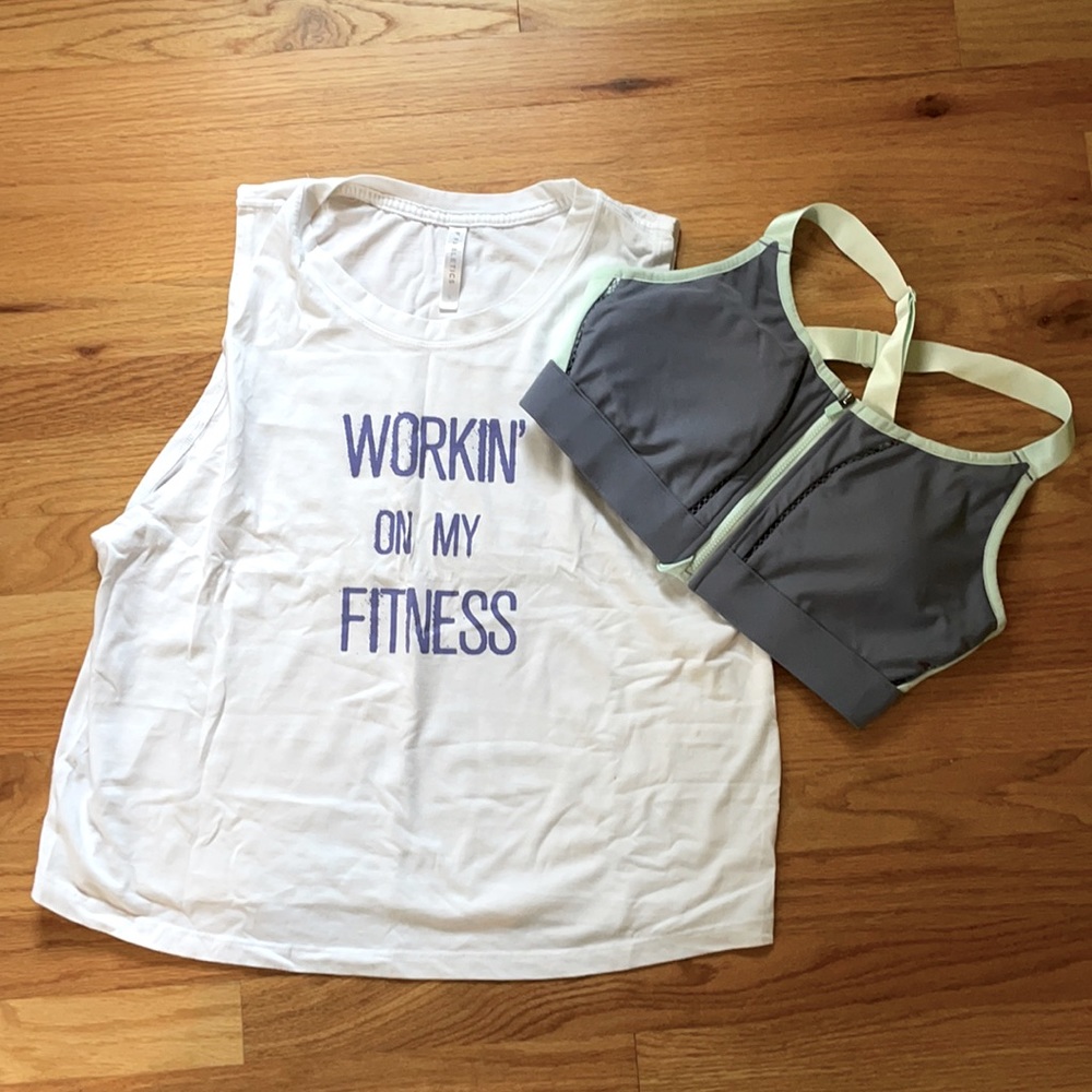 Fabletics Fitness Bundle Muscle Tank and Bra